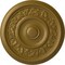 Ekena Millwork Tyrone Ceiling Medallion (Fits Canopies up to 6 3/4"), Hand-Painted Gold, 16 1/8"OD x 3/4"P CM16TYGLS - alternate 1